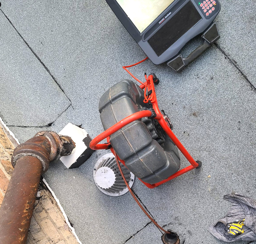 Rooftop Drain Camera Inspection